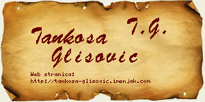 Tankosa Glišović vizit kartica
